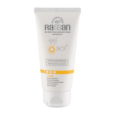 کرم ضد آفتاب بی رنگ راسن با SPF 50 مناسب پوست چرب و مستعد آکنه حجم 40 میلی لیتر